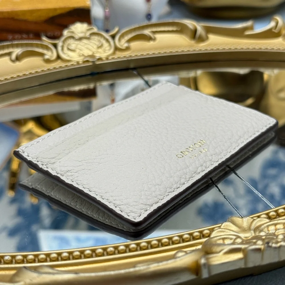 🆕 OROTON 🧿 NWOT Margot Card Sleeve, White Leather Cardholder